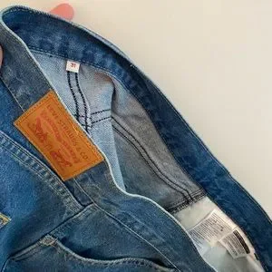 Levi s Skirts Levis Orange Tab Aline Denim Skirt With Front Zip Poshmark